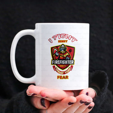 Personalized Dog Gift Idea - I Fight What You Fear For Dog Lovers - White Mug